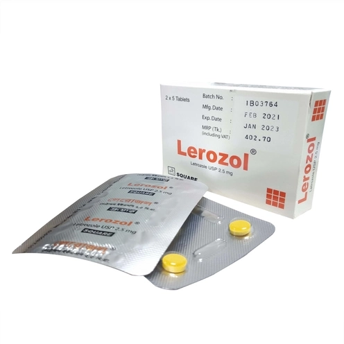 Pack Image: Lerozol 2.5 mg Tablet (2 x 5)