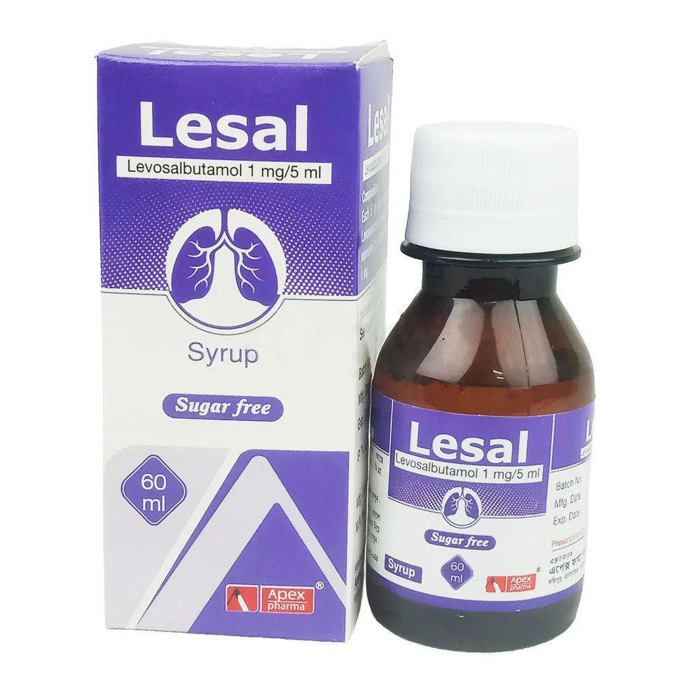 Pack Image: Lesal 1 mg Syrup (60 ml bottle)