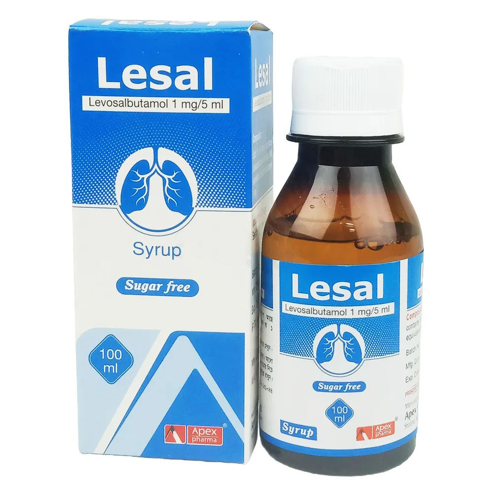 Pack Image: Lesal 1 mg Syrup (100 ml bottle)