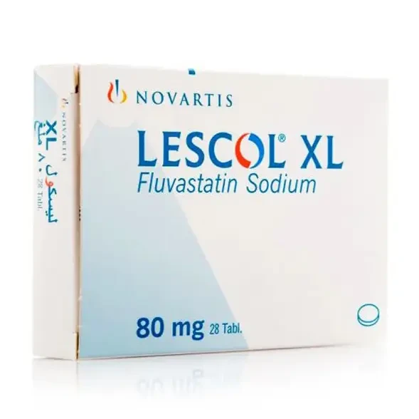 Pack Image: Lescol XL 80 mg Capsule (4 x 7)