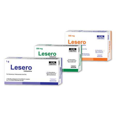 Pack Image: Lesero 250 mg Injection (250 mg vial)