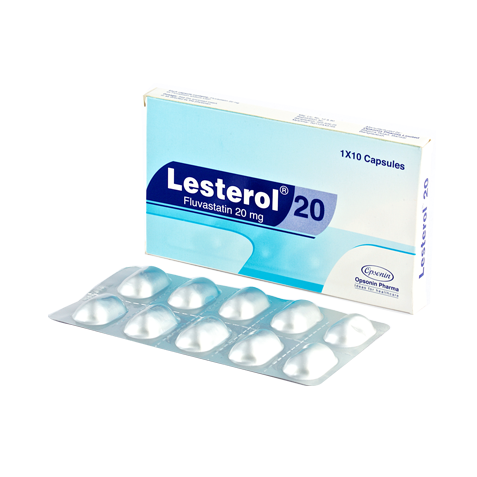 Pack Image: Lesterol 20 mg Capsule (1 x 10)