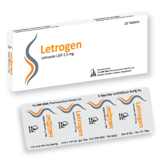 Pack Image: Letrogen 2.5 mg Tablet (1 x 10)
