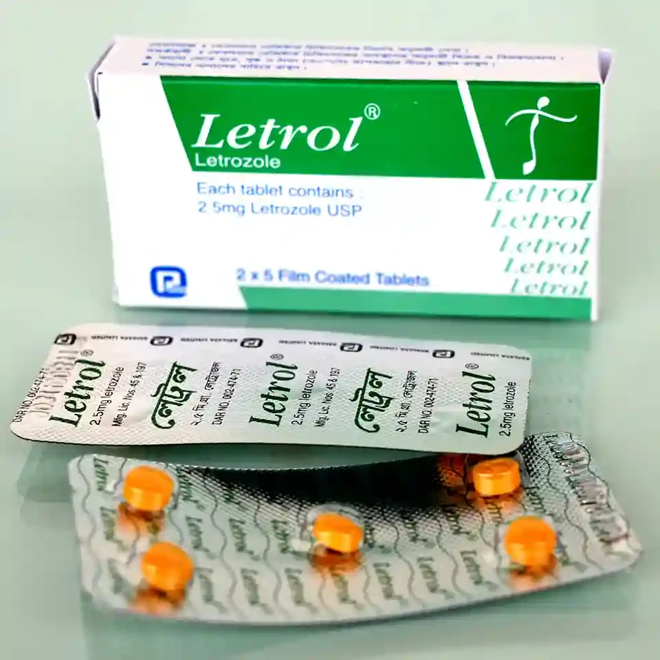 Pack Image: Letrol 2.5 mg Tablet (2 x 5)