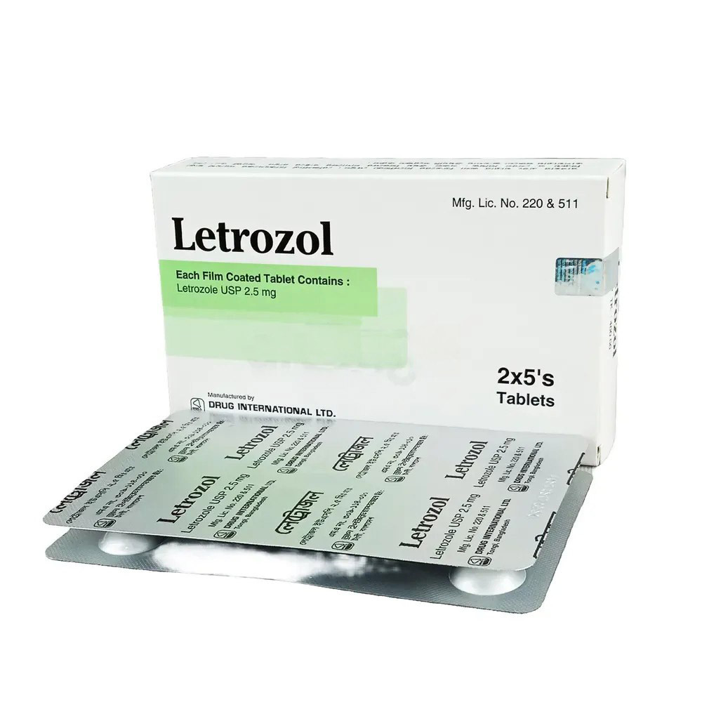Pack Image: Letrozol 2.5 mg Tablet (2 x 14)