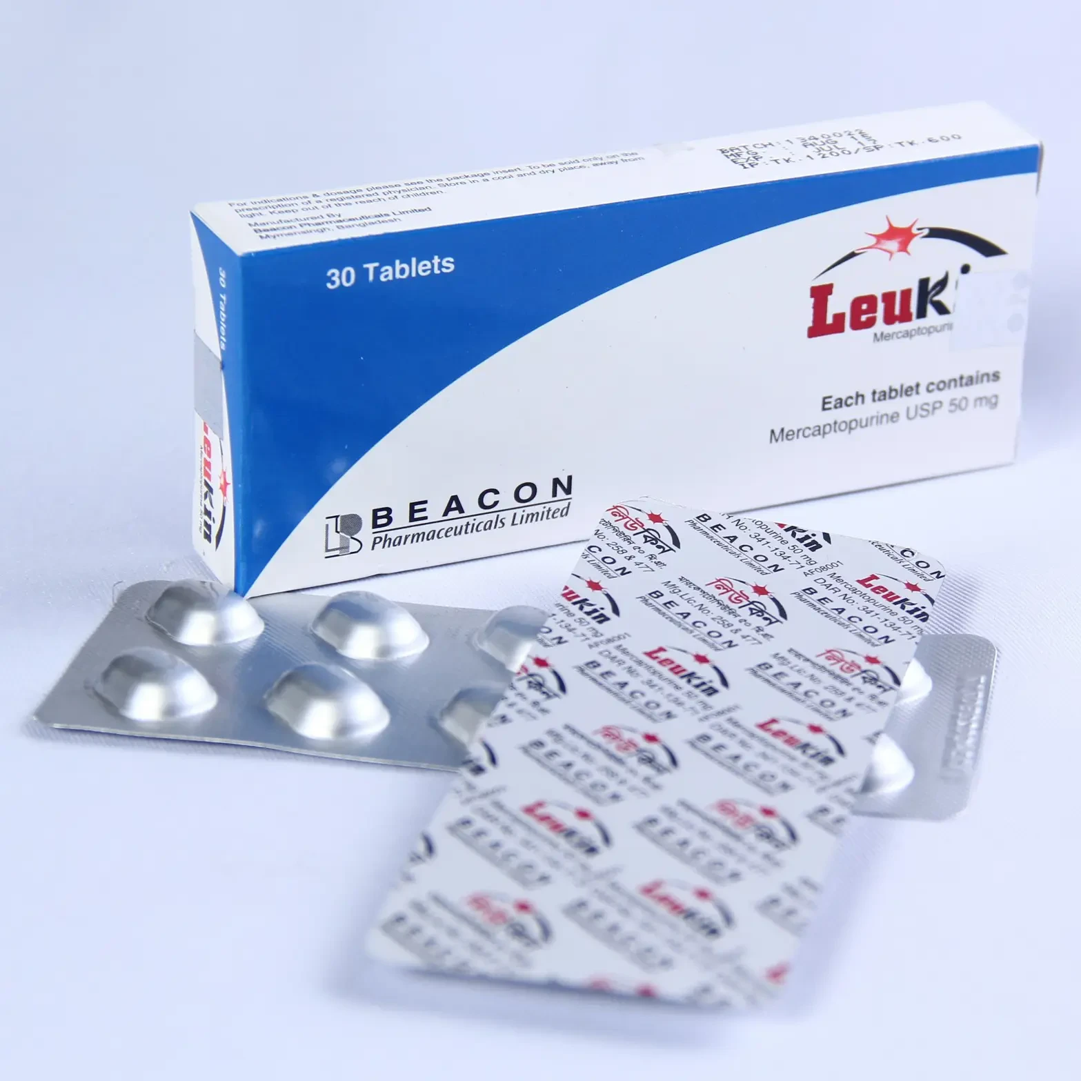 Pack Image: Leukin 50 mg Tablet (3 x 10)