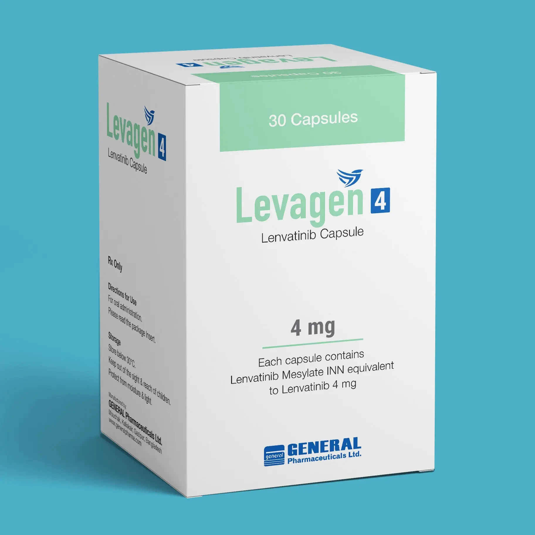 Pack Image: Levagen 4 mg Capsule (1 x 30)