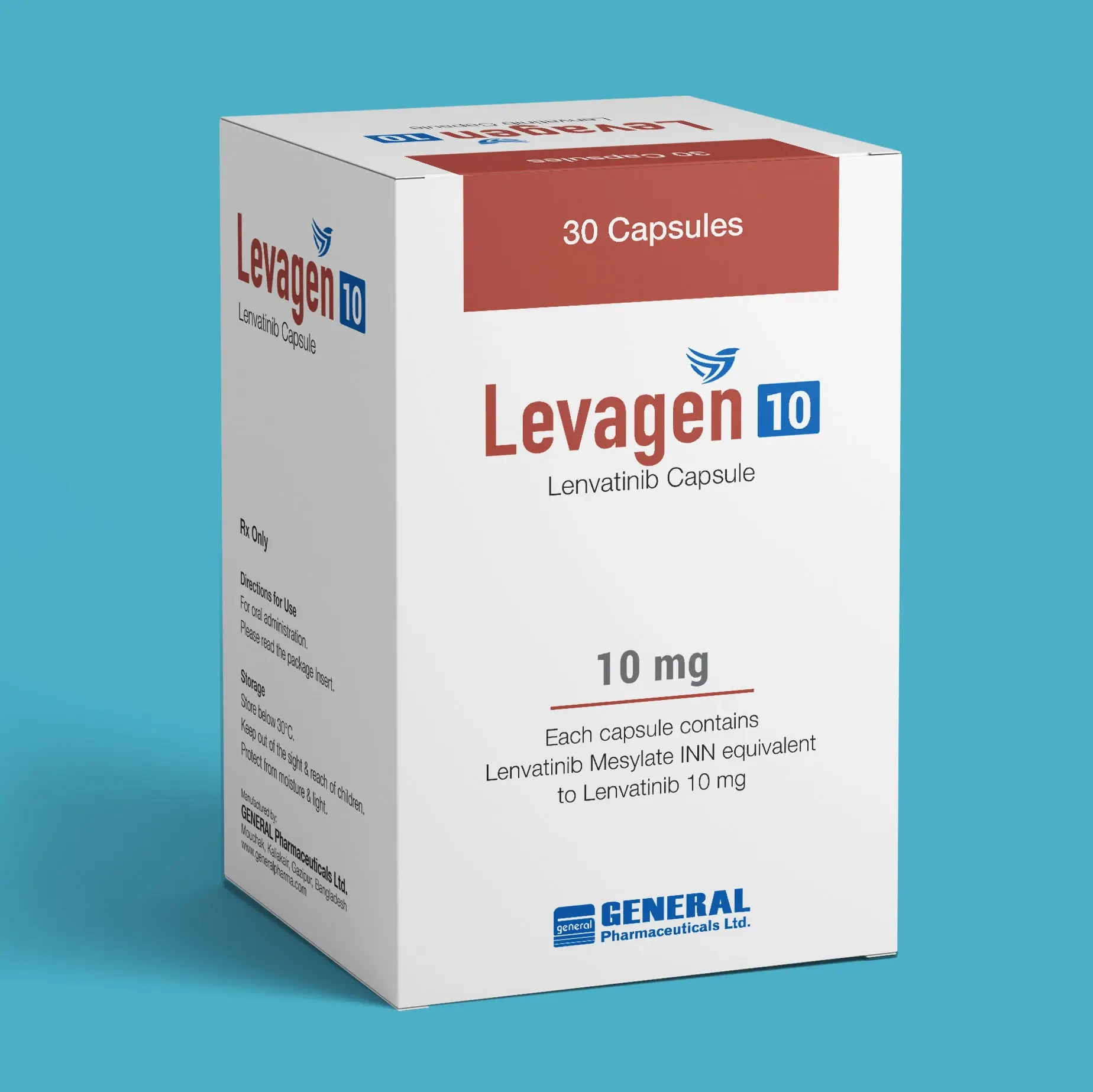 Pack Image: Levagen 10 mg Capsule (1 x 30)