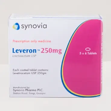 Pack Image: Leveron 250 mg Tablet (5 x 6)