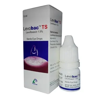 Pack Image: Levobac TS 1.5% Eye Drop (5 ml drop)