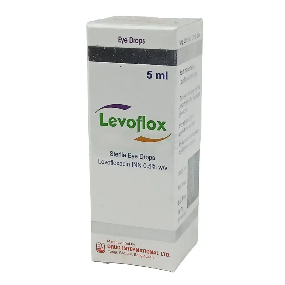 Pack Image: Levoflox 0.5% Eye Drop (5 ml drop)