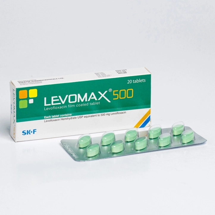 Pack Image: Levomax 500 mg Tablet (2 x 10)