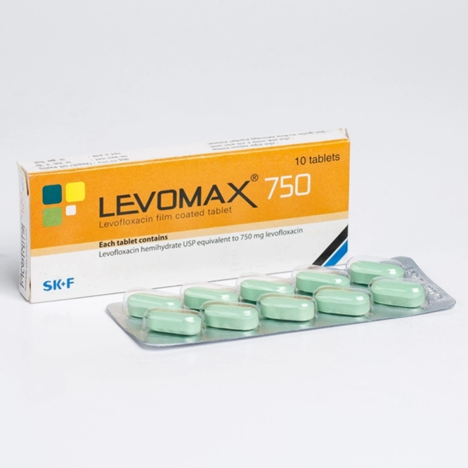 Pack Image: Levomax 750 mg Tablet (1 x 10)