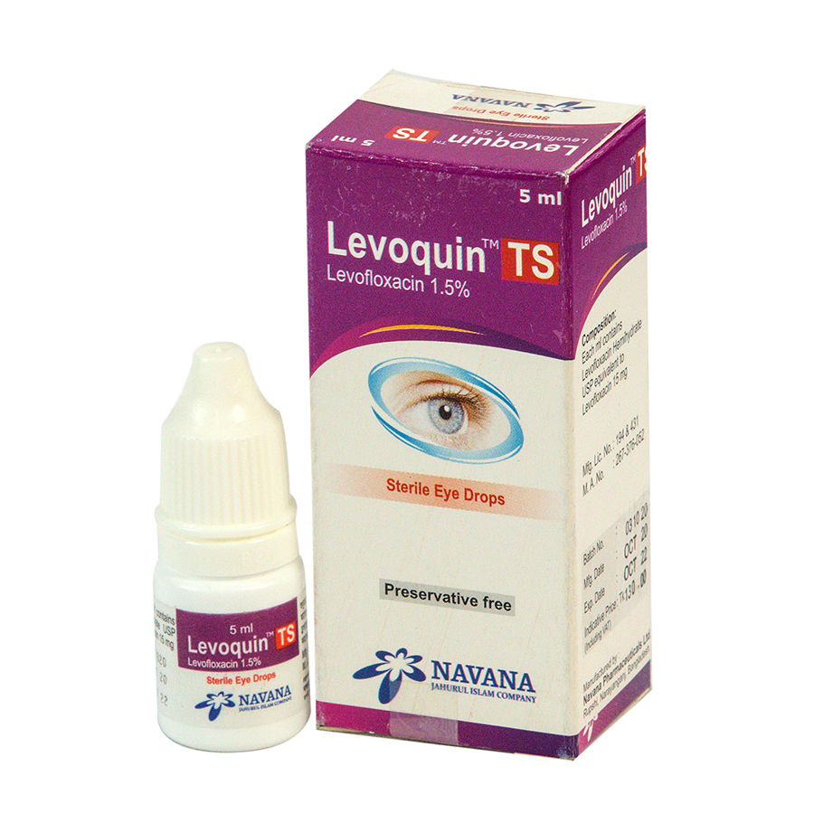 Pack Image: Levoquin TS 1.5% Eye Drop (5 ml drop)