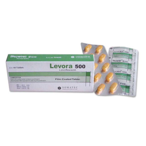 Pack Image: Levora 500 mg Tablet (2 x 10)