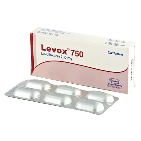 Pack Image: Levox 750 mg Tablet (2 x 6)