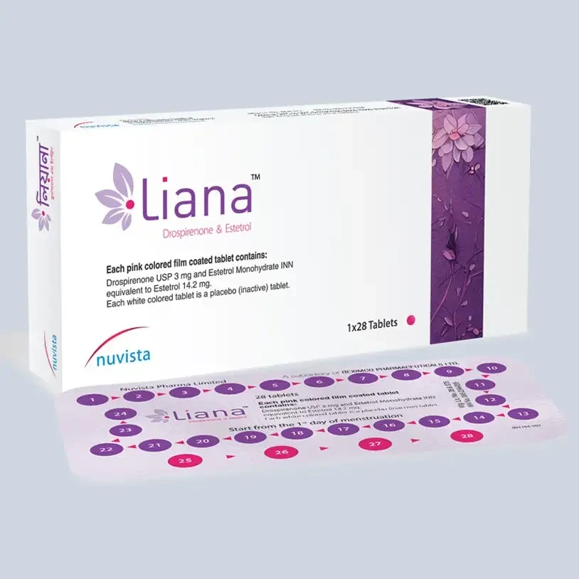 Pack Image: Liana 3 mg Tablet ((24 active+4 inert) tablet)
