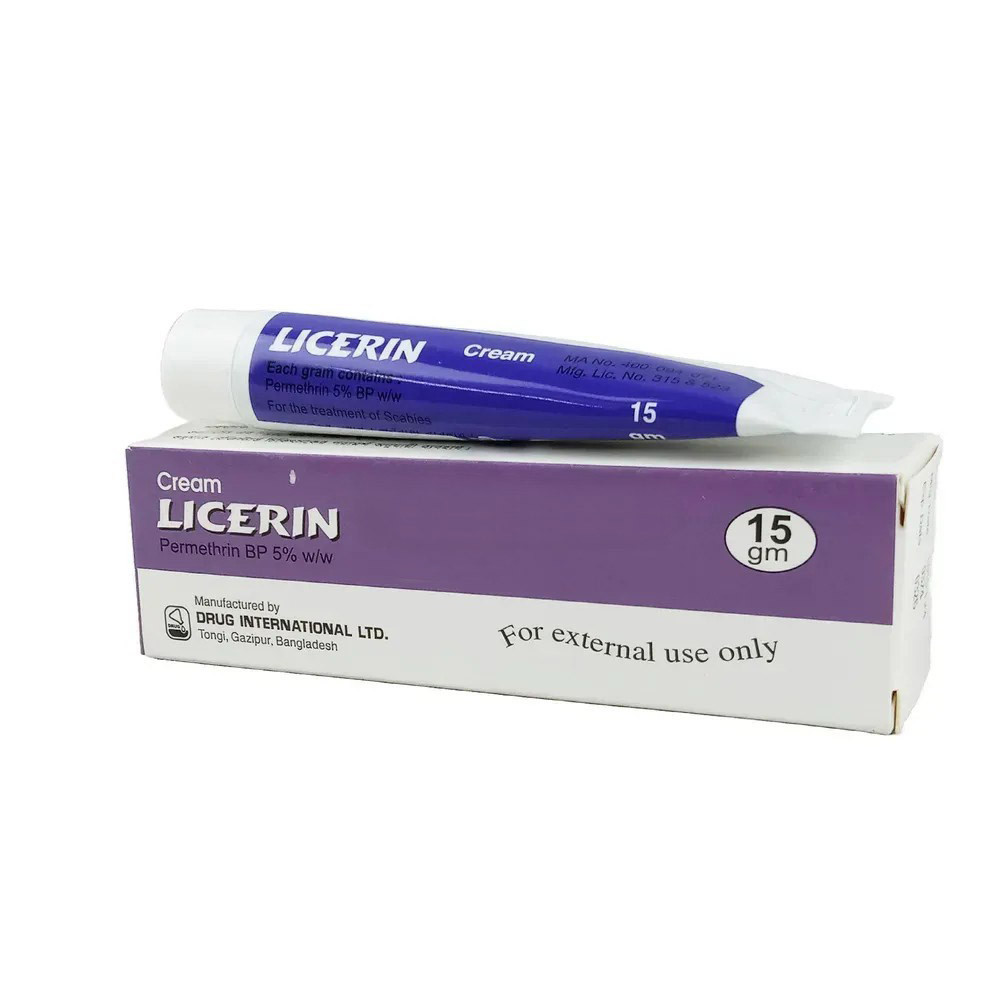Pack Image: Licerin 5% w Cream (15 gm tube)