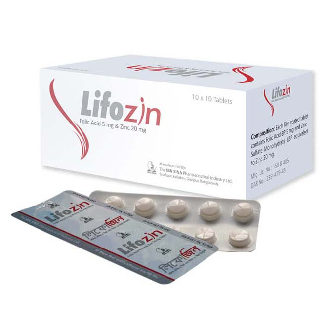 Pack Image: Lifozin 5 mg Tablet (10 x 10)