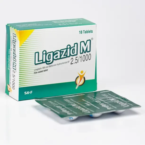 Pack Image: Ligazid M 2.5 mg Tablet (3 x 6)