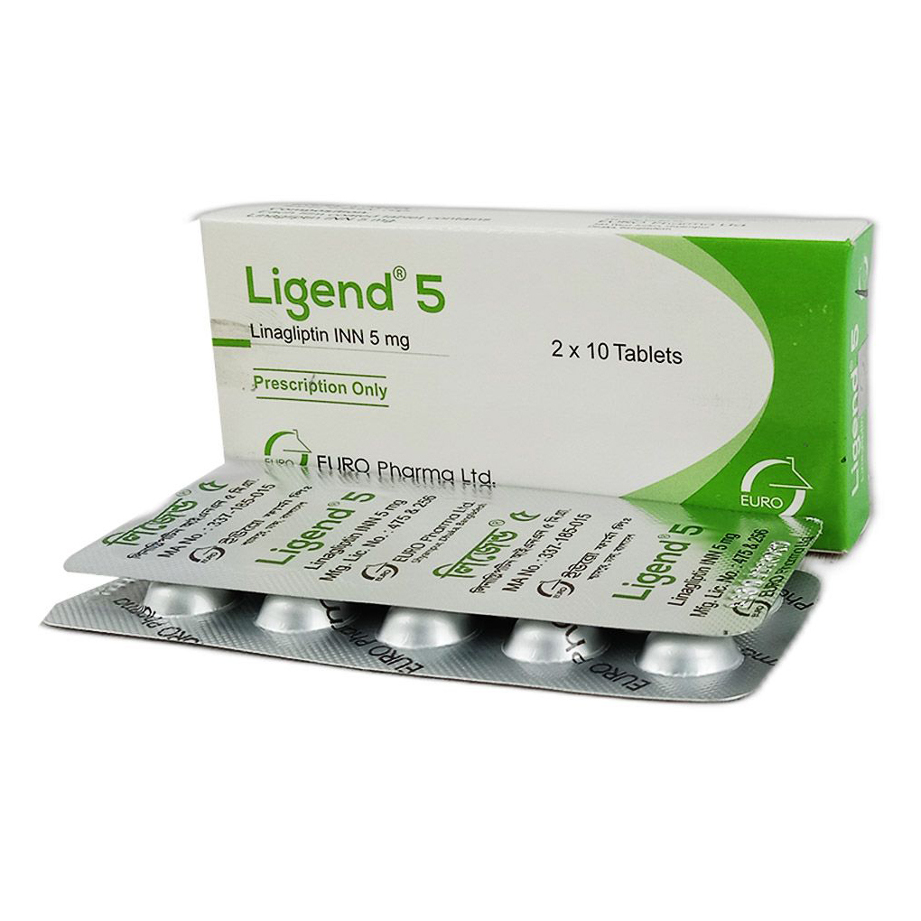 Pack Image: Ligend 5 mg Tablet (2 x 10)