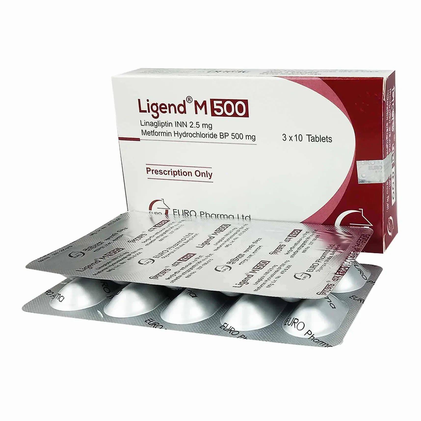 Pack Image: Ligend M 2.5 mg Tablet (3 x 10)