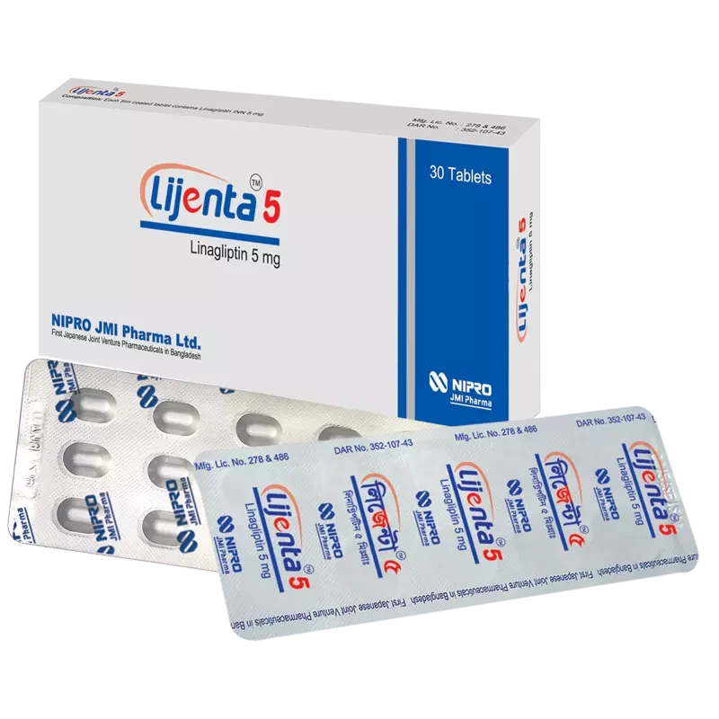 Pack Image: Lijenta 5 mg Tablet (2 x 15)