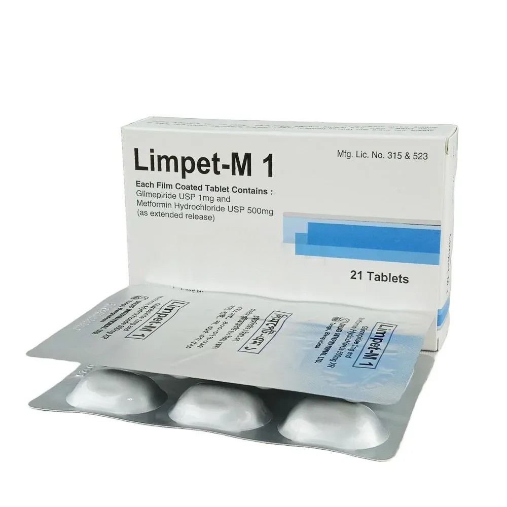 Pack Image: Limpet-M 1 mg Tablet (3 x 7)