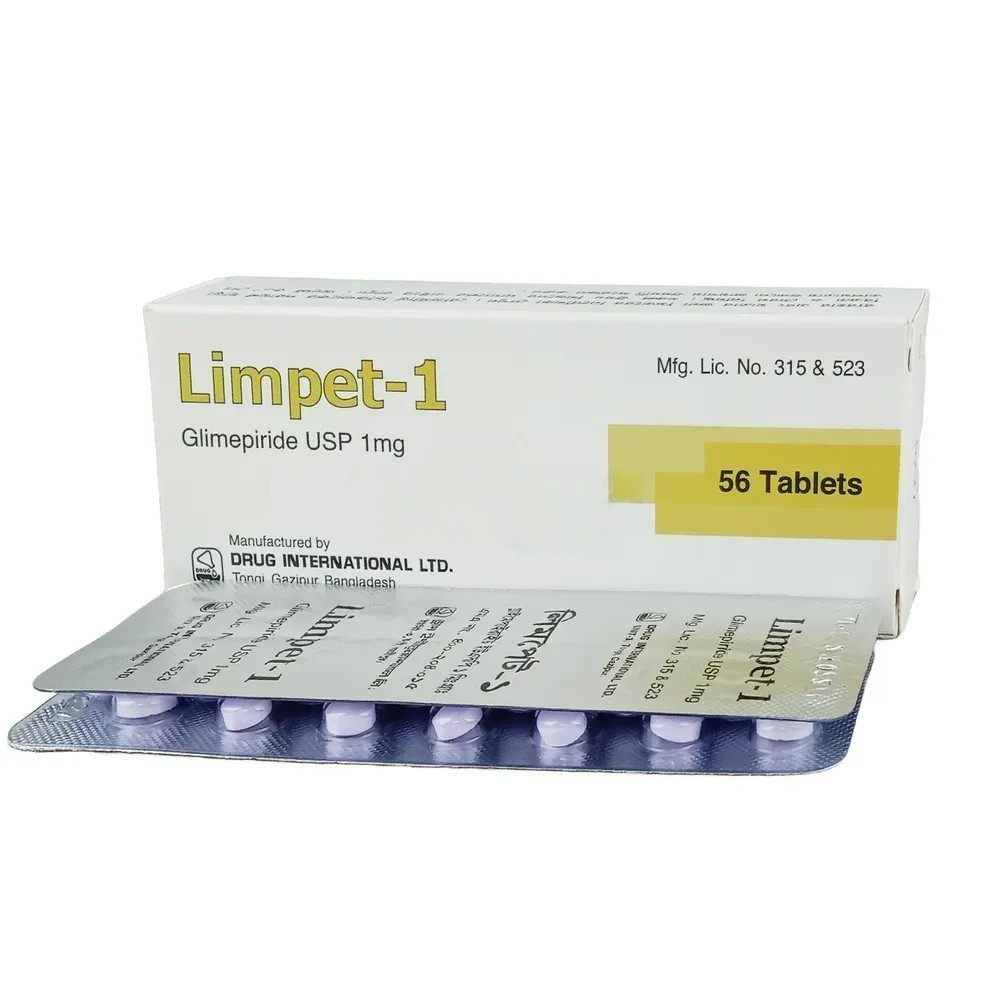 Pack Image: Limpet 1 mg Tablet (4 x 14)