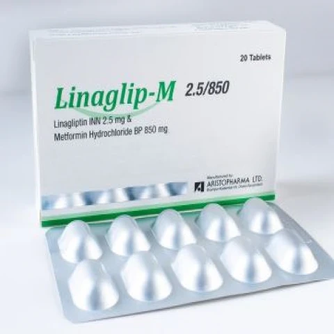 Pack Image: Linaglip-M 2.5 mg Tablet (3 x 10)