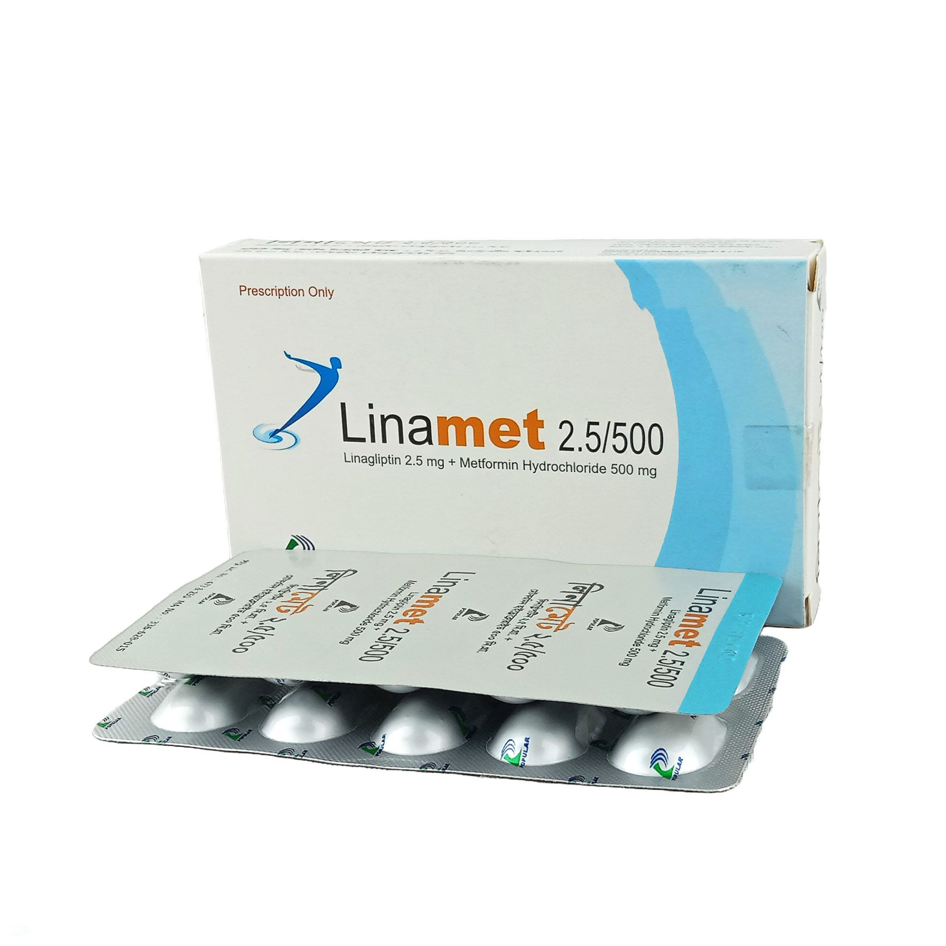 Pack Image: Linamet 2.5 mg Tablet (3 x 10)
