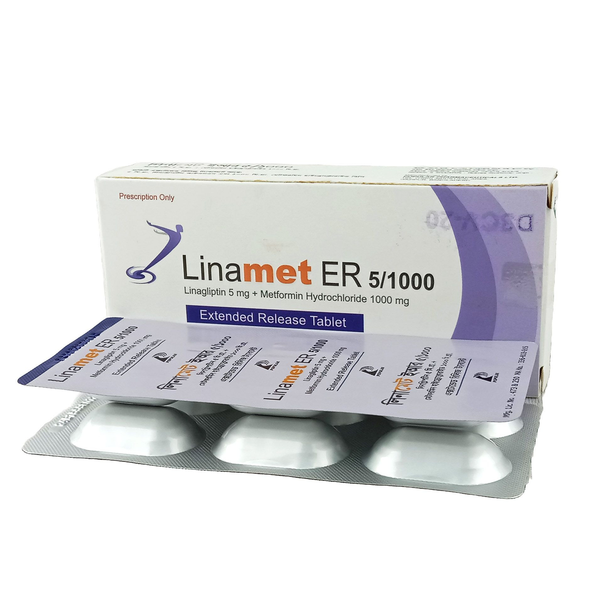 Pack Image: Linamet ER 5 mg Tablet (3 x 6)