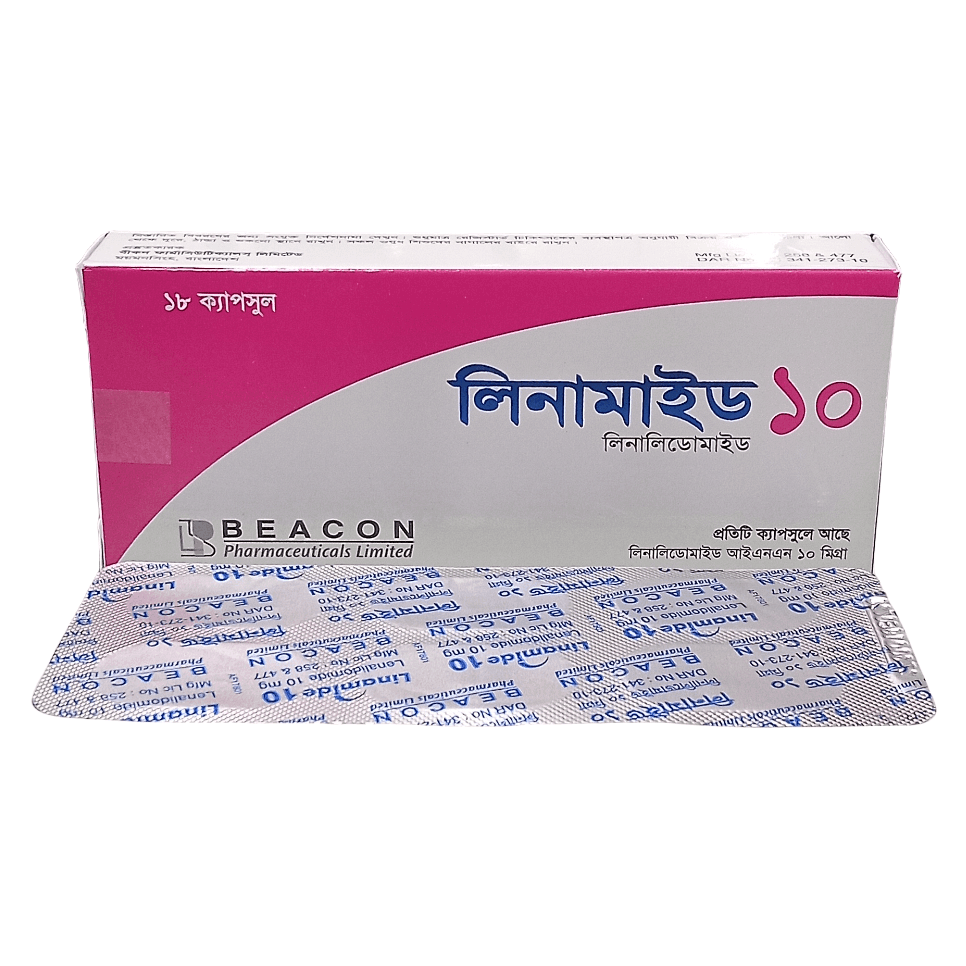 Pack Image: Linamide 10 mg Capsule (3 x 6)