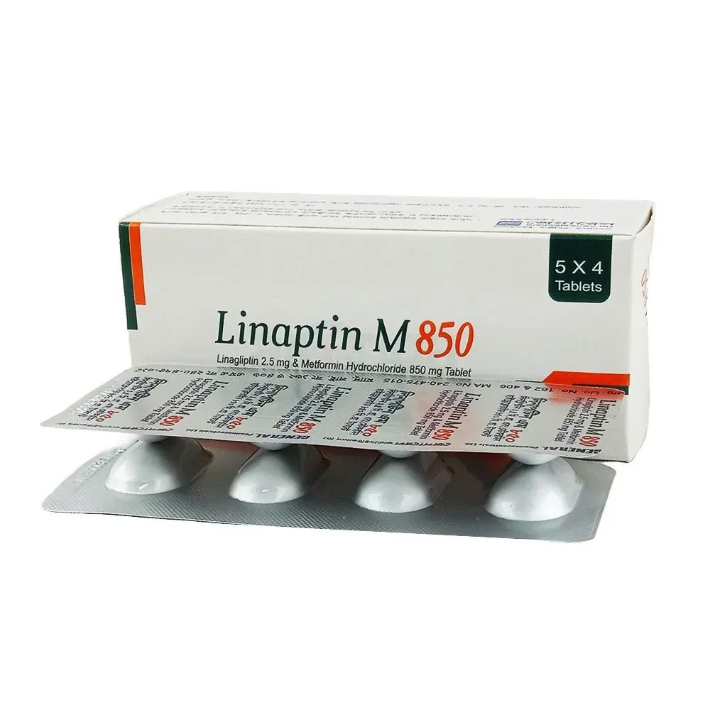 Pack Image: Linaptin M 2.5 mg Tablet (5 x 4)