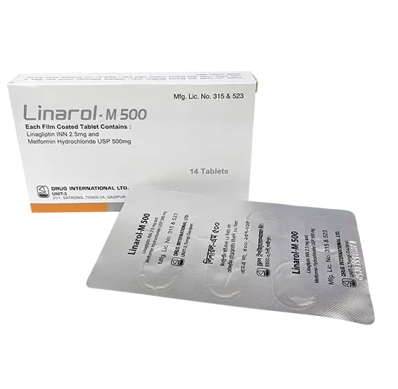 Pack Image: Linarol-M 2.5 mg Tablet (2 x 7)
