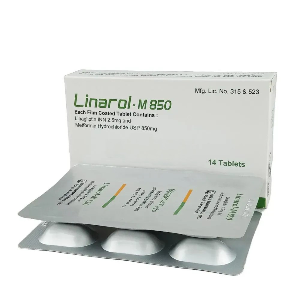Pack Image: Linarol-M 2.5 mg Tablet (2 x 7)