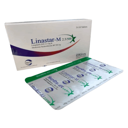 Pack Image: Linastar M 2.5 mg Tablet (3 x 10)