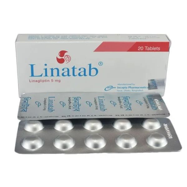 Pack Image: Linatab 5 mg Tablet (2 x 10)