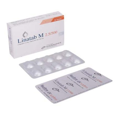 Pack Image: Linatab M 2.5 mg Tablet (3 x 10)