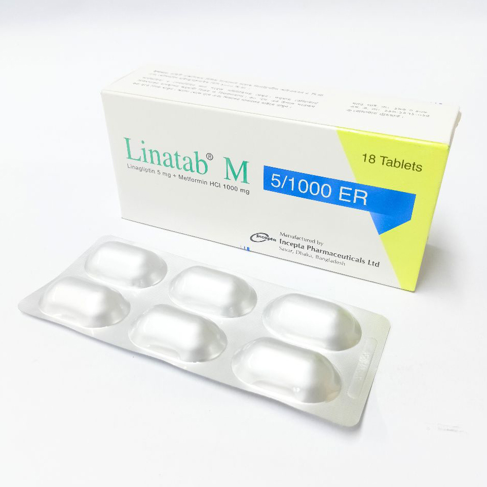 Pack Image: Linatab M ER 5 mg Tablet (3 x 6)