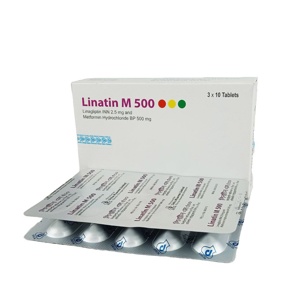 Pack Image: Linatin M 2.5 mg Tablet (3 x 10)