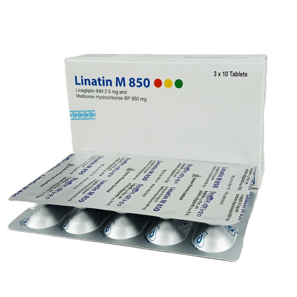 Pack Image: Linatin M 2.5 mg Tablet (3 x 10)