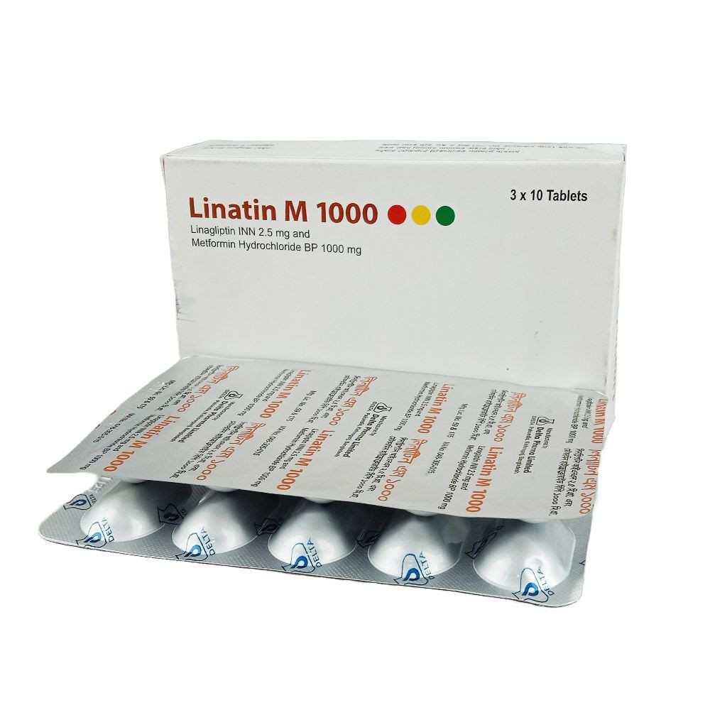 Pack Image: Linatin M 2.5 mg Tablet (3 x 10)
