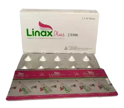 Pack Image: Linax Plus 2.5 mg Tablet (6 x 10)