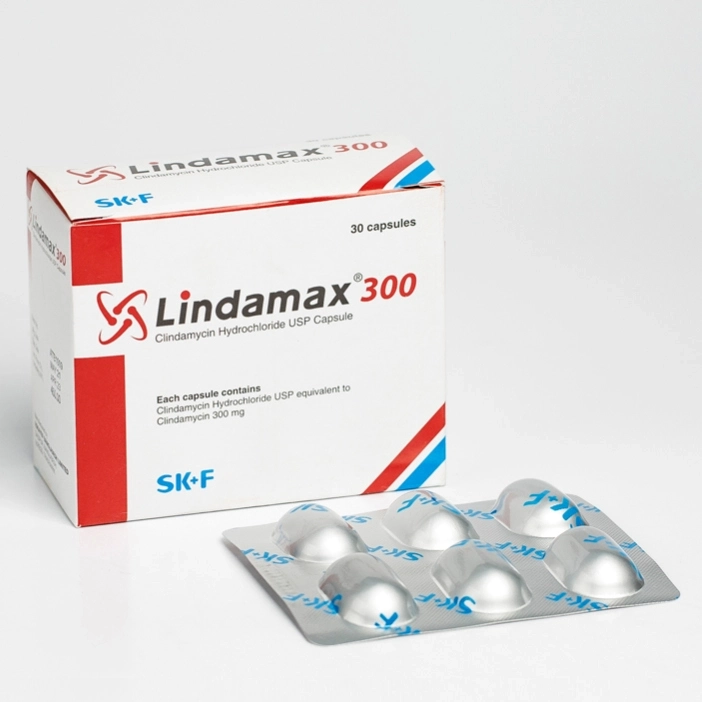 Pack Image: Lindamax 300 mg Capsule (5 x 6)