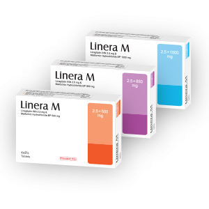 Pack Image: Linera M 2.5 mg Tablet (4 x 8)
