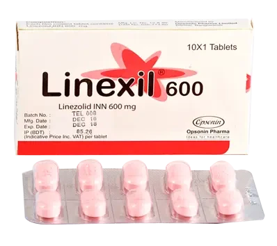Pack Image: Linexil 600 mg Tablet (1 x 10)