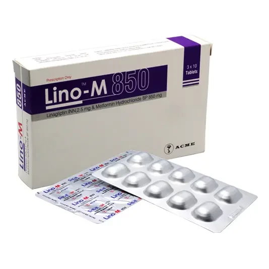 Pack Image: Lino-M 2.5 mg Tablet (3 x 10)