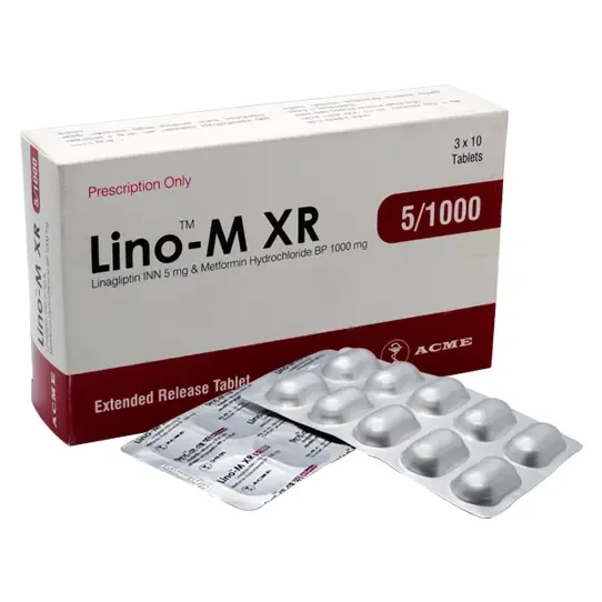 Pack Image: Lino-M XR 5 mg Tablet (3 x 10)
