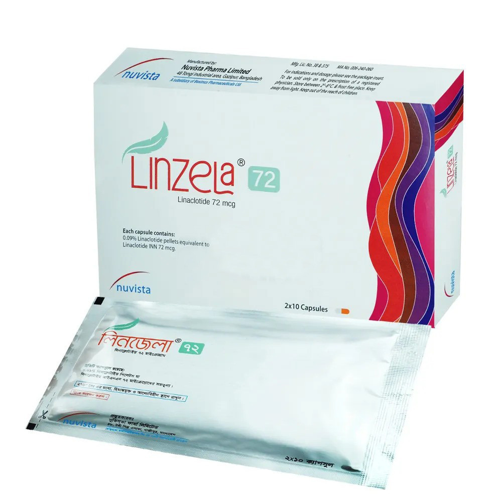 Pack Image: Linzela 72 mcg Capsule (2 x 10)